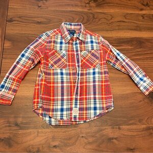Polo by Ralph Lauren Red and Blue Plaid Kids Shirt